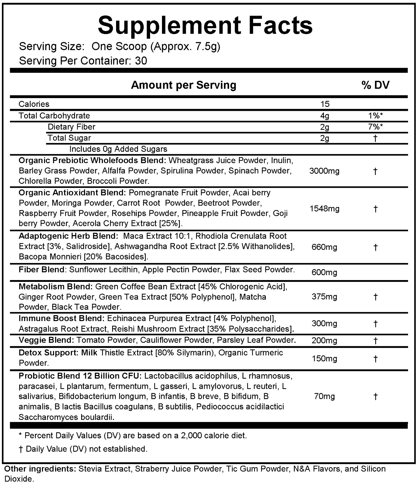 Super GREENS Powder Berry Flavor Blend, 30 servings