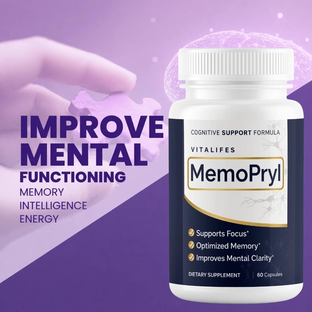 (1 Pack) MemoPryl Nootropic All Natural Brain Supplement Memo Pryl 60 Capsules
