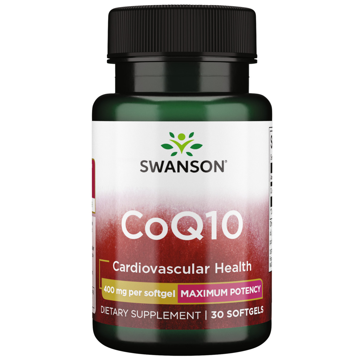 Swanson Dietary Supplements Maximum Potency Coq10 400 mg Softgel 30ct