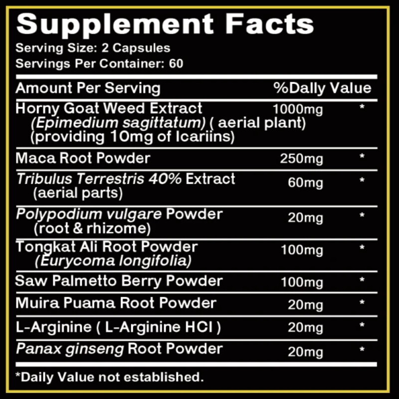 Testosterone Booster for Men, Male Enhancement Pills, Energy, Libido 30/60/120ct