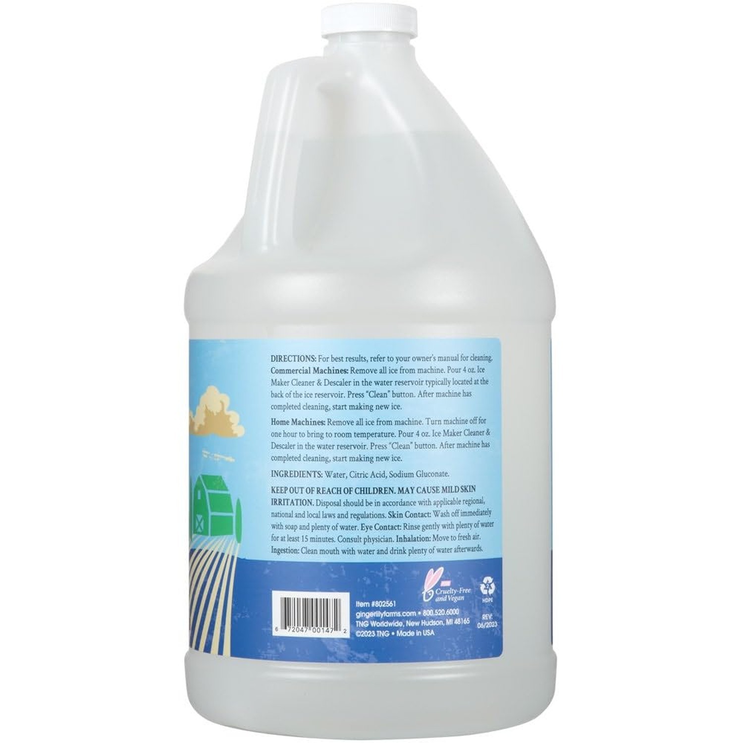 Ginger Lily Farms Botanicals Plant-Based Ice Maker Cleaner & Descaler for All…