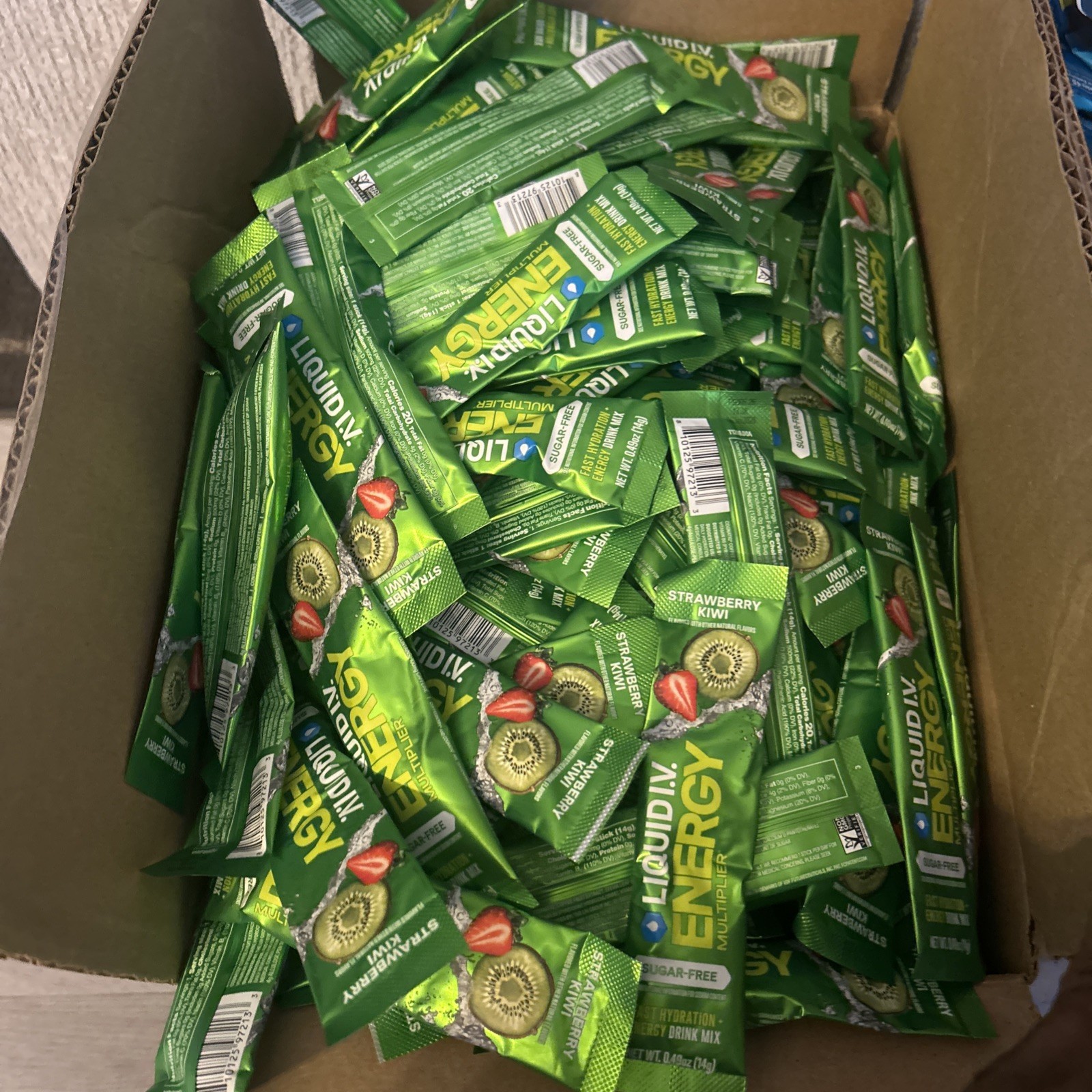 LIQUID IV, SUGAR FREE. “ENERGY MULTIPLIER” 100 INDIVIDUAL PODWER PACKS!!!