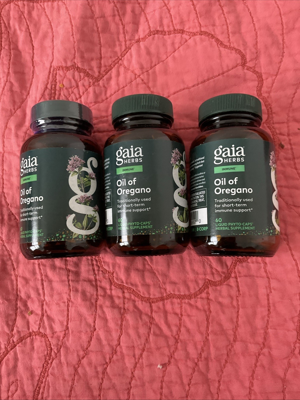 (3PACK) Gaia Herbs Oil of Oregano 60 Caps each 12/28 04/28