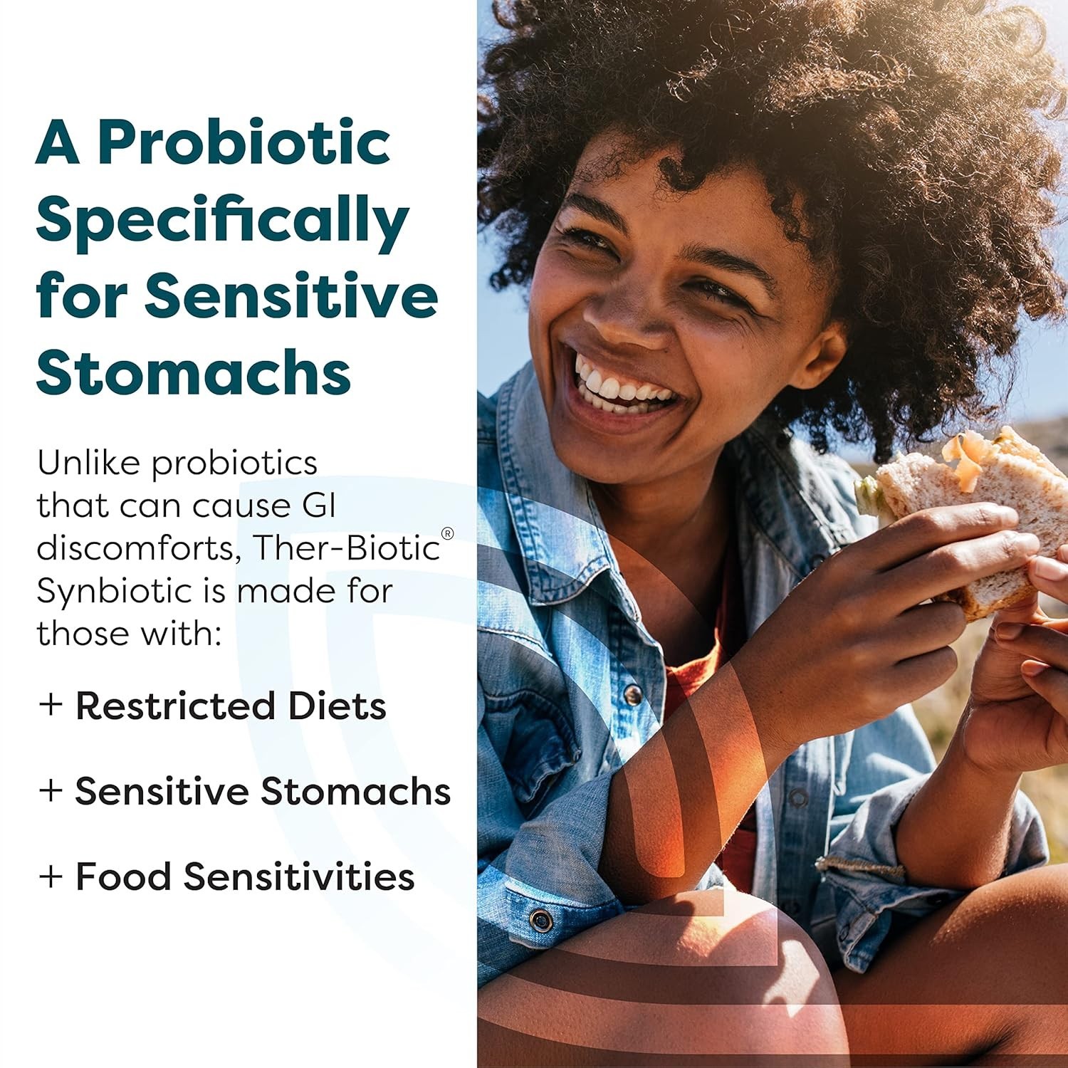 SFI Health Ther-Biotic Synbiotic 50 Billion CFU Probiotic Sunfiber 30 Capsules