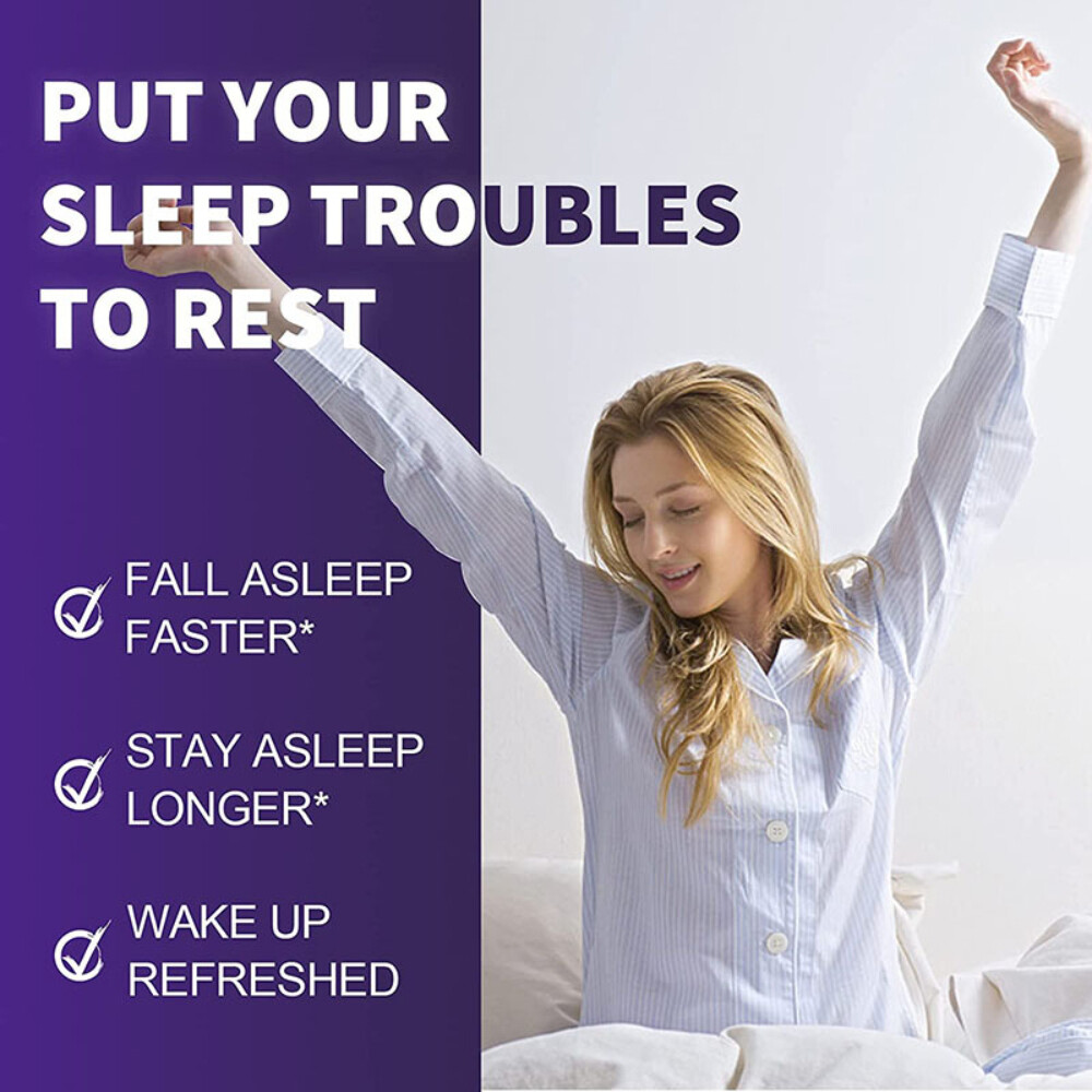 Easy-to-swallow sleep capsules – Nighttime sleep aid for longer, better sleep