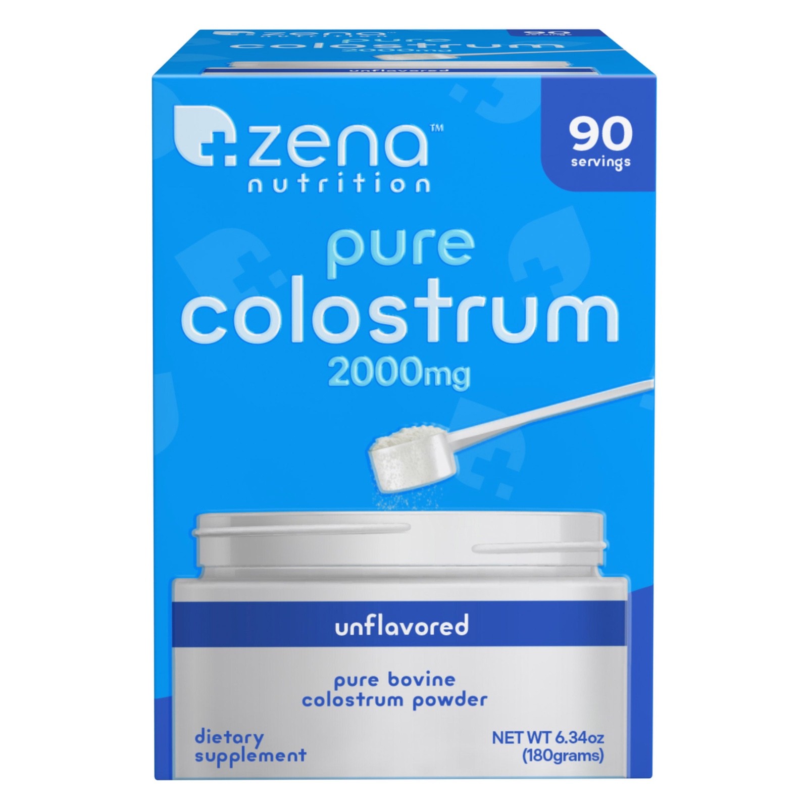 ZENA NUTRITION PURE COLOSTRUM 2000mg DIETARY SUPPLEMENT 90 SERVING EXP:02/2028