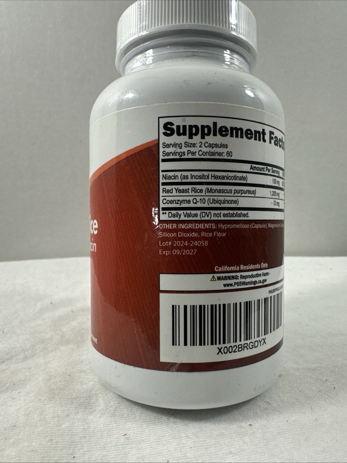 Purely Holistic Re d Y east R ice 1200mg w/ CoQ10 & Niacin 120 VegCaps 9/27