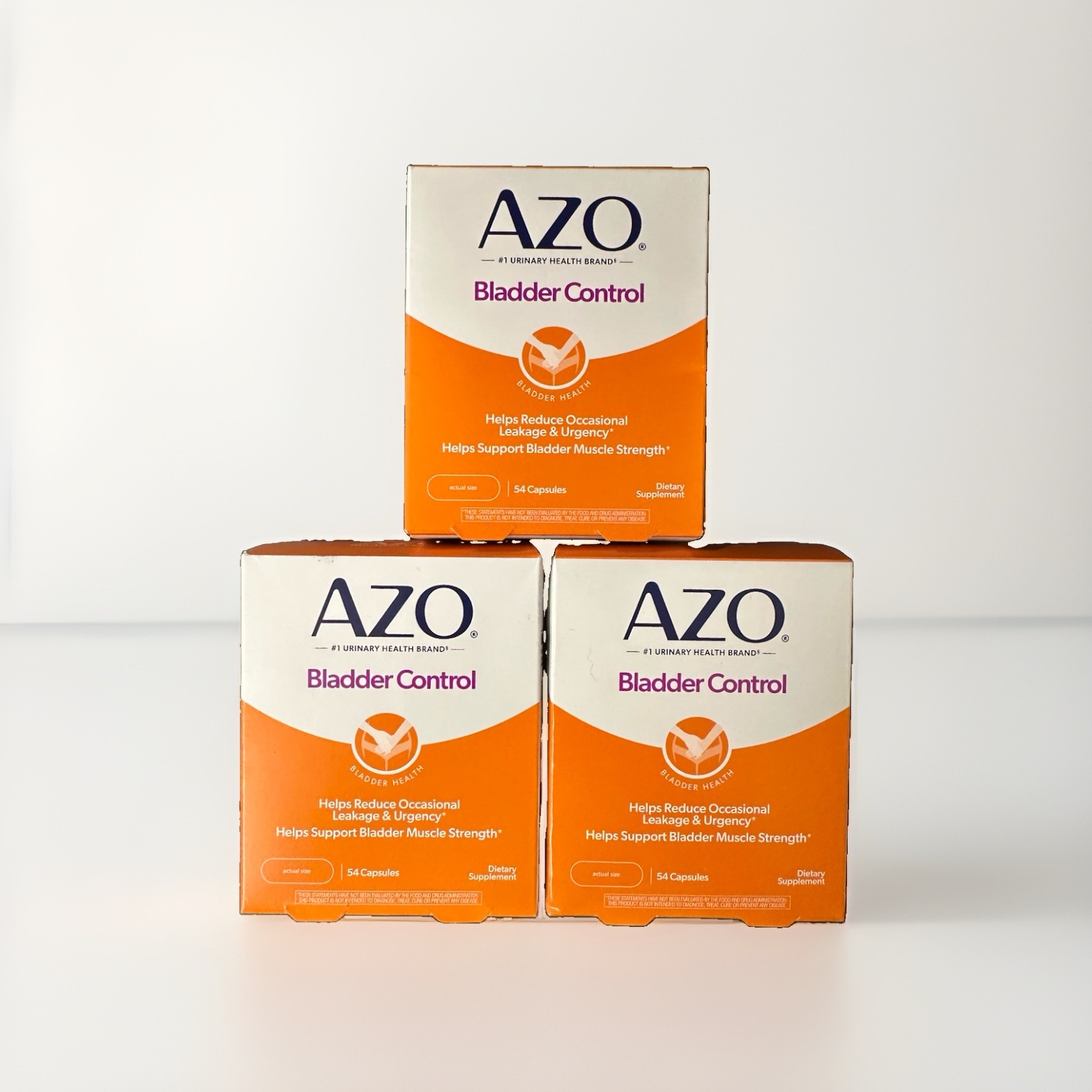 3 Boxes AZO Bladder Control with Go-Less 54 Capsules 07/2027+ ( 162 Total )
