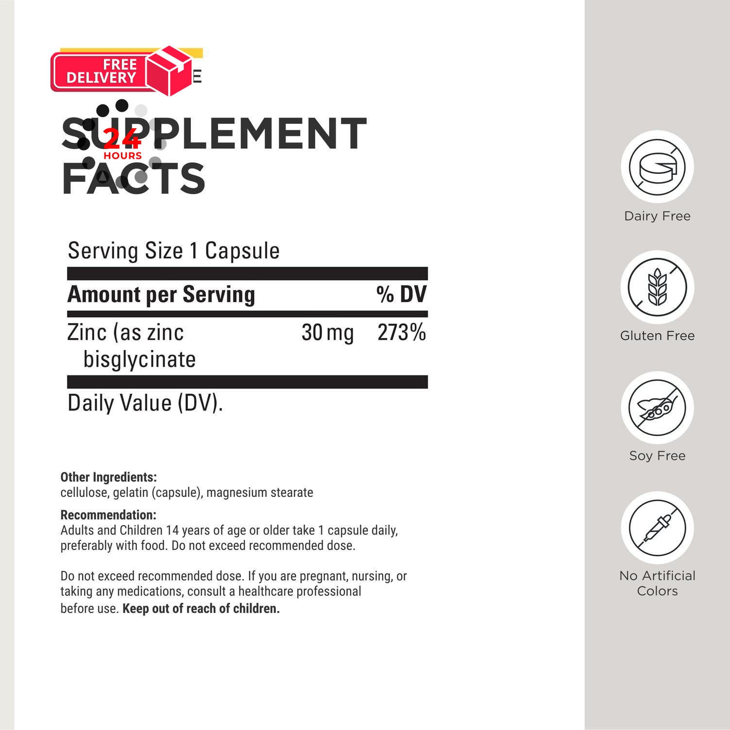Integrative Therapeutics Zinc Chelate – Antioxidant 100 Count (Pack of 1)