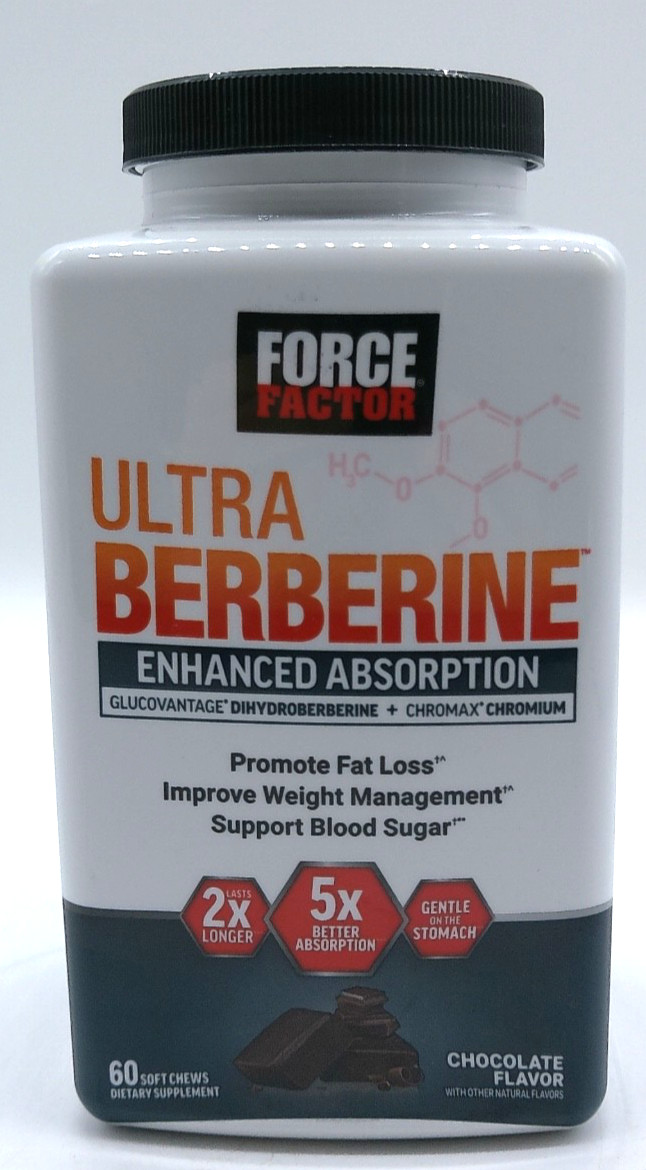 FF Ultra Berberine, 60 Total Chocolate Flavored Soft Chews, Exp. 4/27+