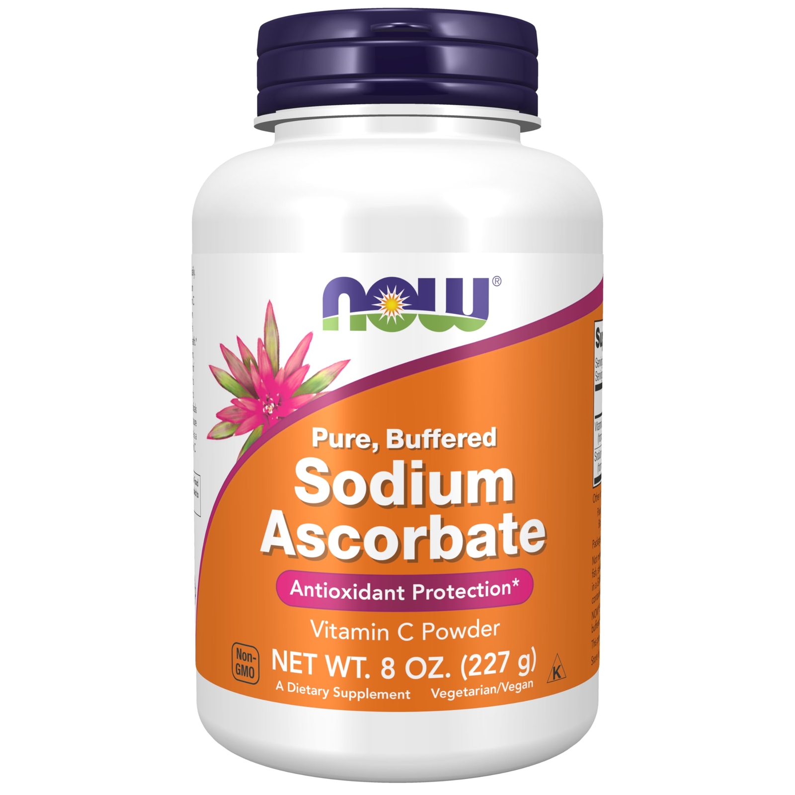 NOW Sodium Ascorbate Buffered Vitamin C Powder 119 Servings Non GMO Vegan