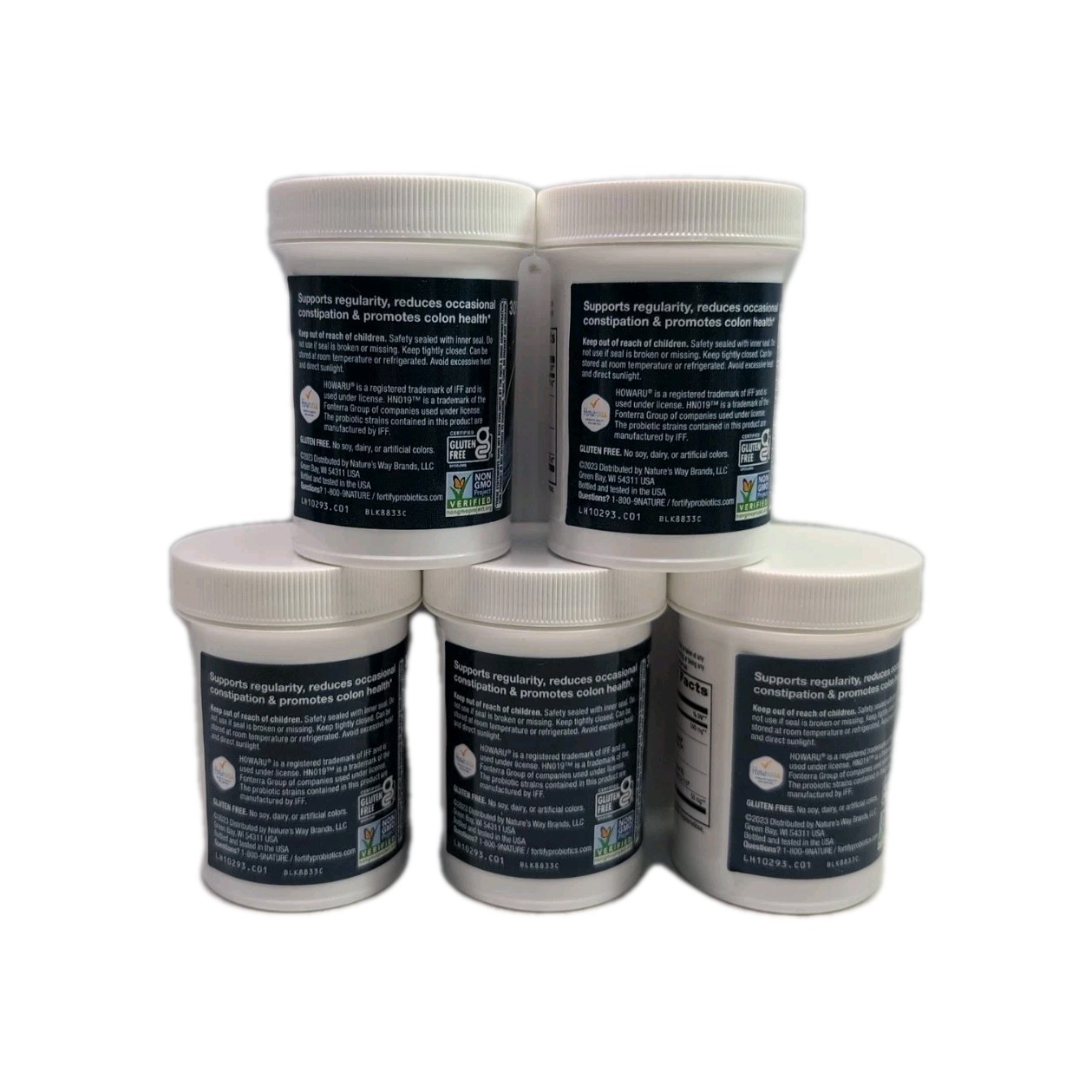 (5) Fortify 50+ Probiotics+Prebiotics 30 Bilion 30 Capsules Each. Exp: 01/2026+