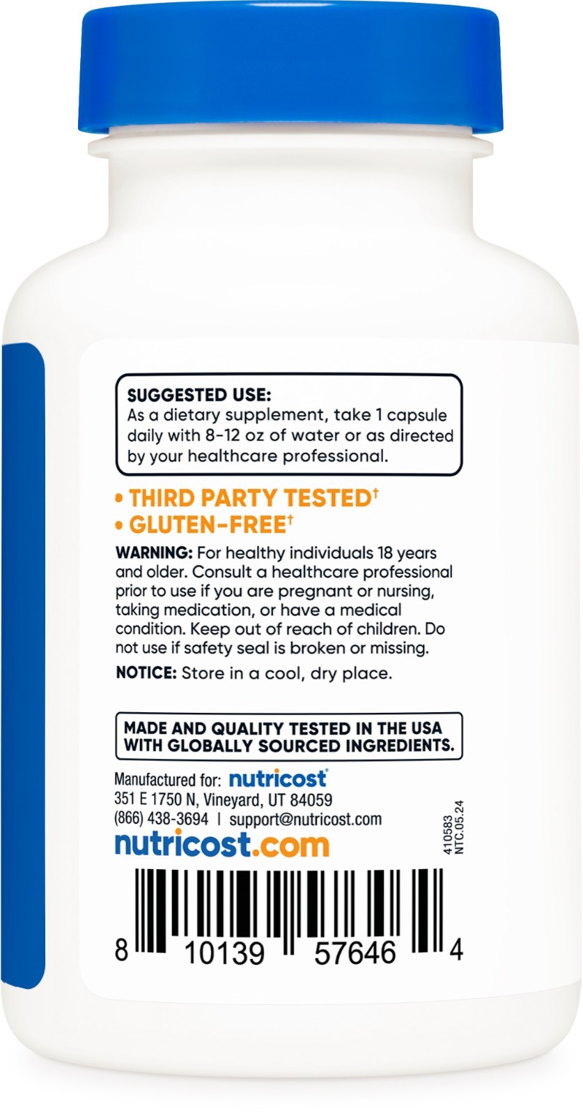 Nutricost Lithium Orotate (10mg) 120 Capsules – Vegan Lithium Supplement