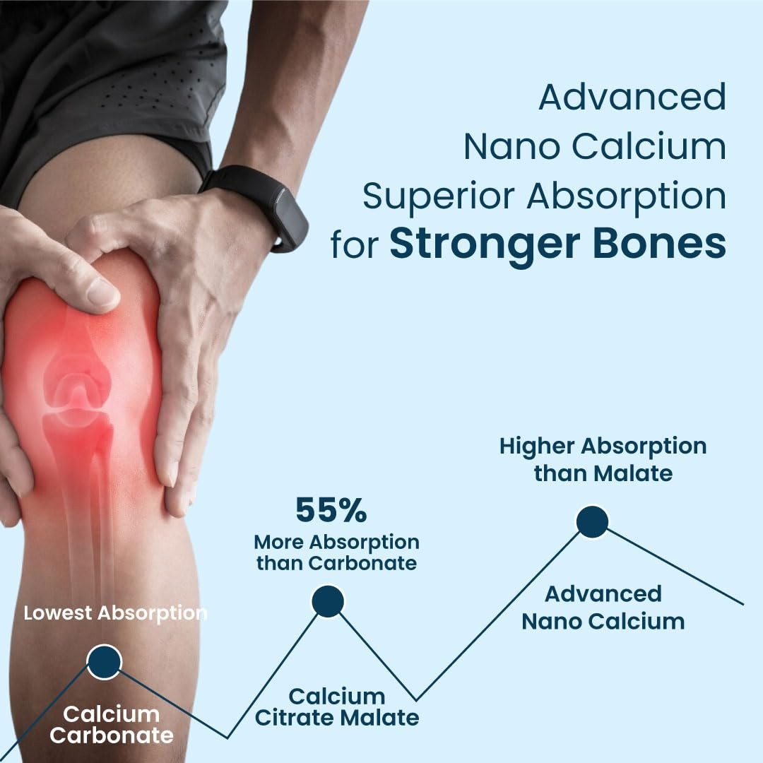 ZERO.HARM Holistic Calcium D3 K2-7 60 Tablets Bone Care