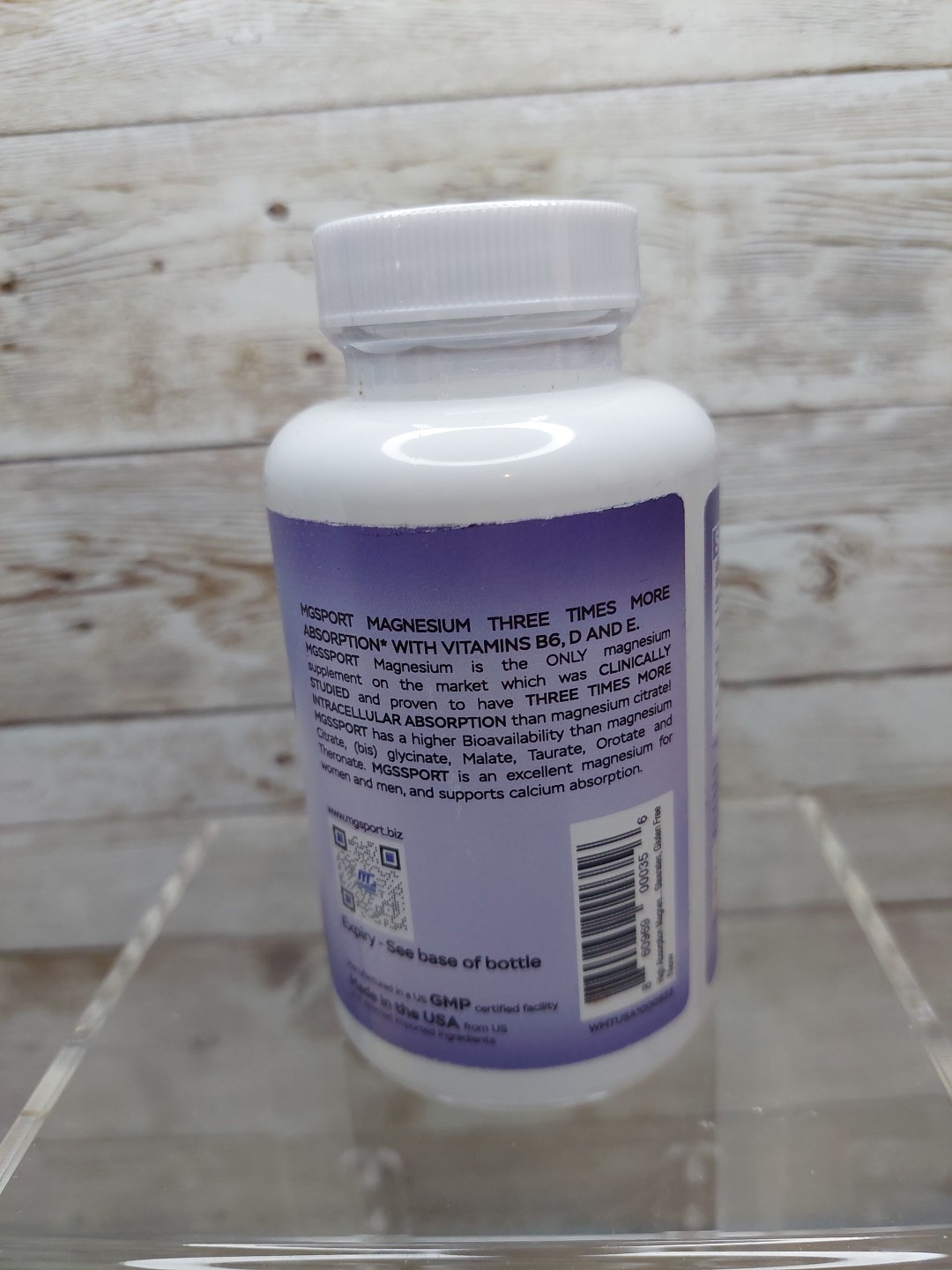 Magnesium Supplement Complex MGSPORT- High Absorption with Vitamins B6, 02/2027