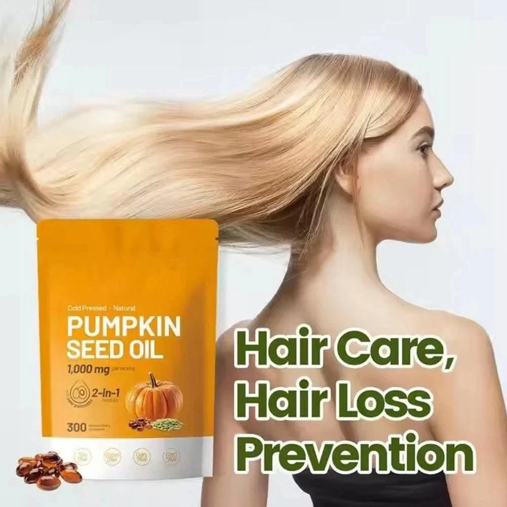 Pumpkin Seed Oil 1000mg with Saw Palmetto 300-Softgels.Fresh