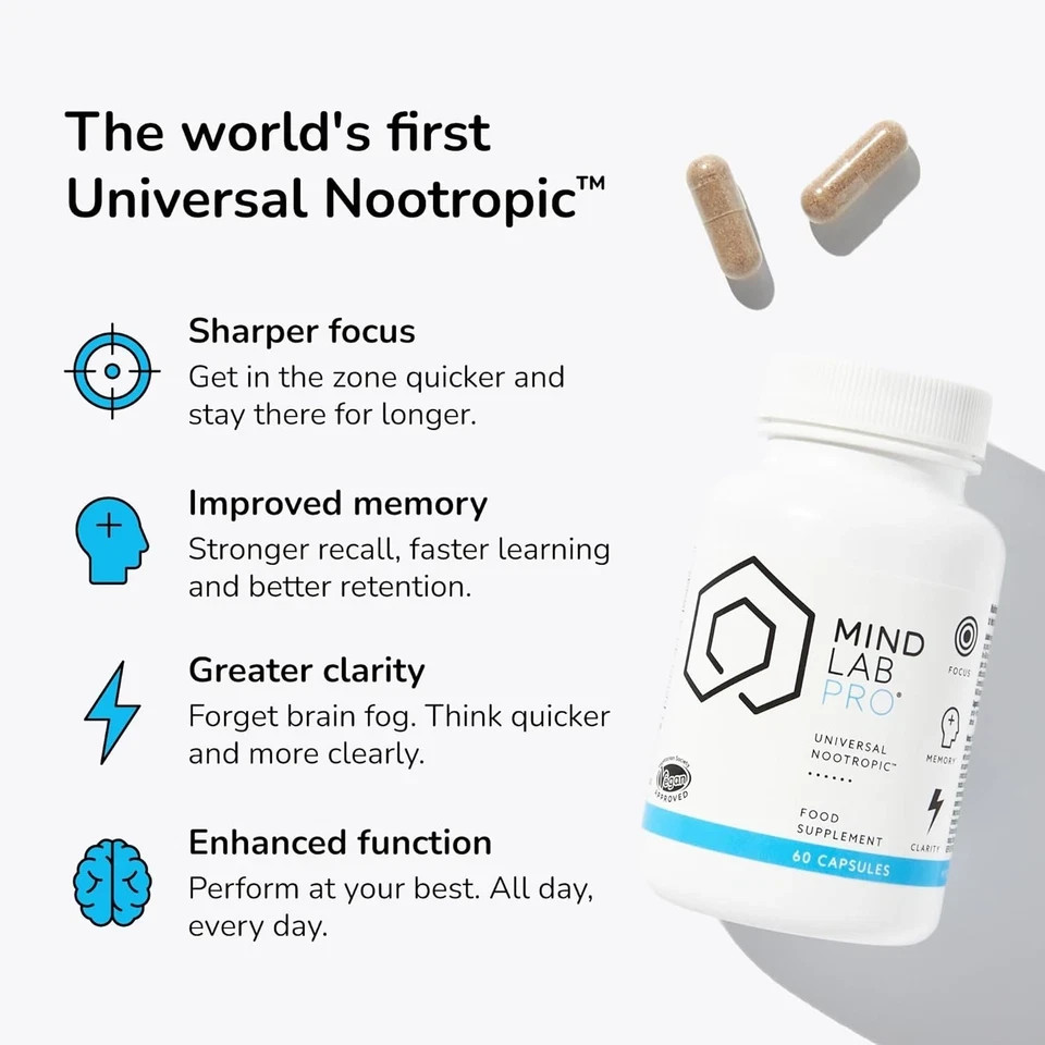 Mind Lab Pro v4 Universal Nootropic Brain Supplement 60 Capsules
