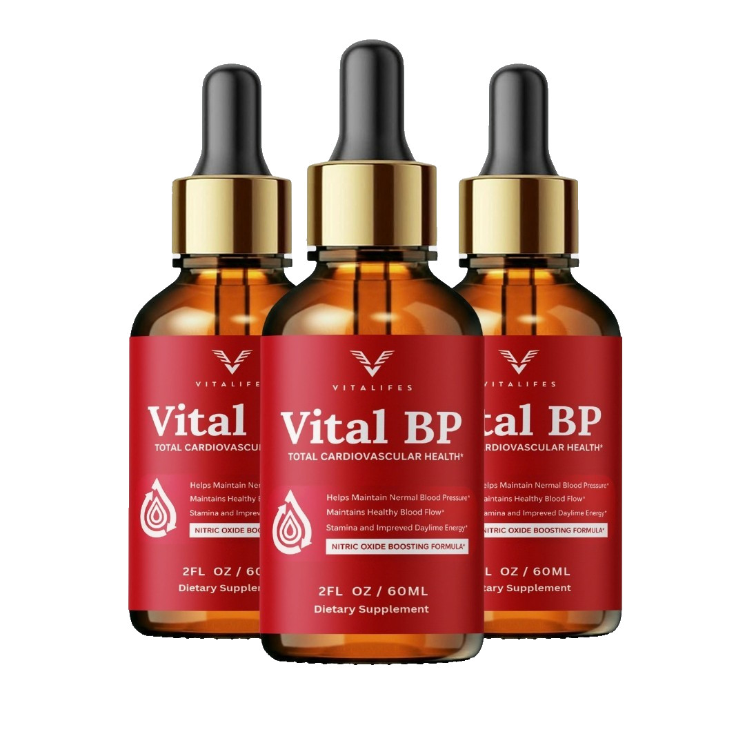 (3 Pack) Vital BP Herbal Drops Premium Liquid Supplement 60ml