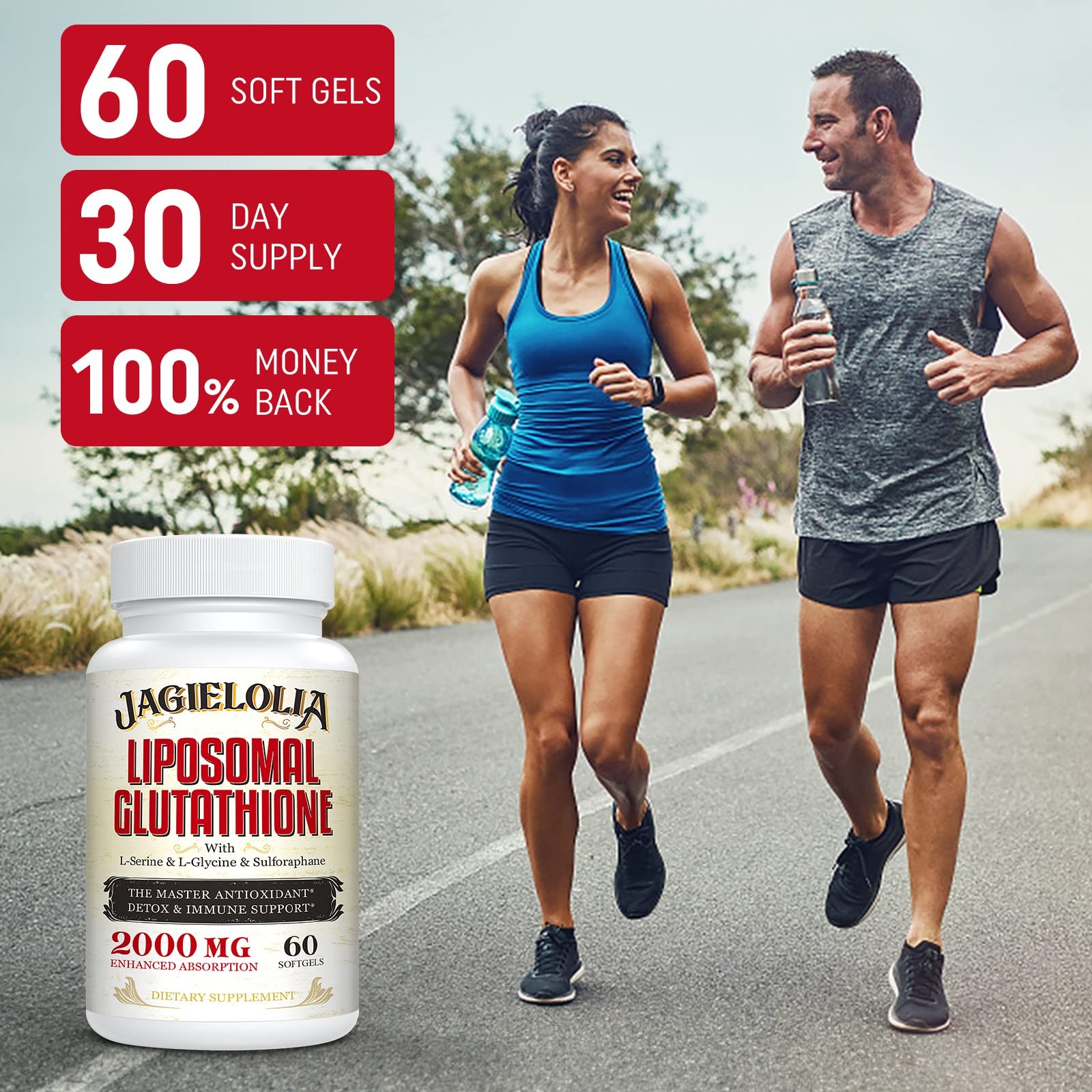 Liposomal Glutathione 2000 mg with L-Serine, L-Glycine & Sulforaphane – Active