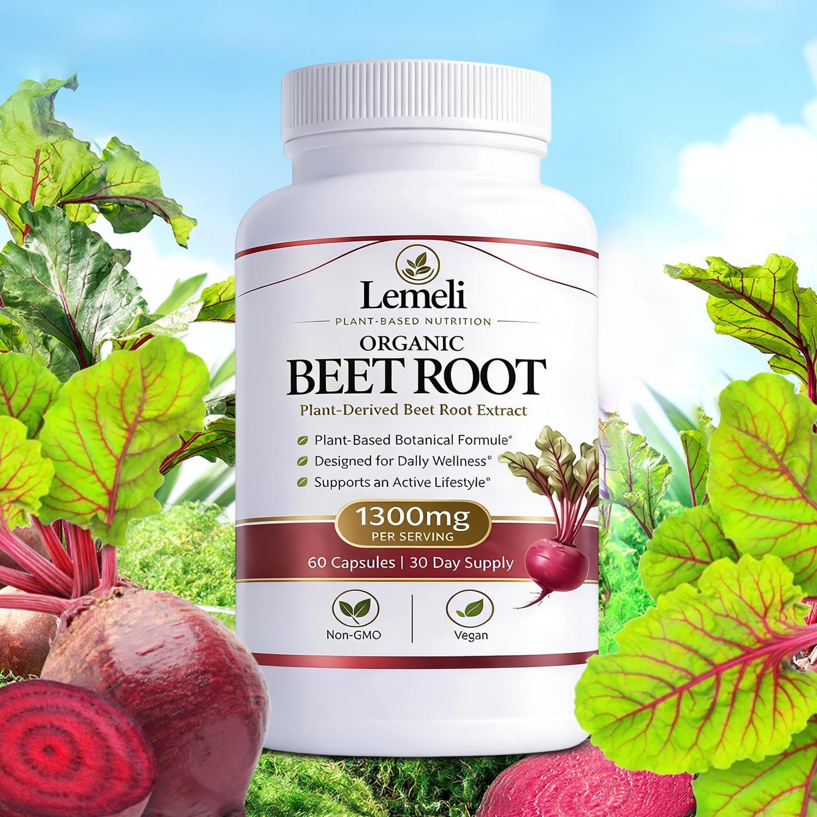 Plant Beetroot Lemeli – Based Daily Wellness Supplement – Antioxidant Blend