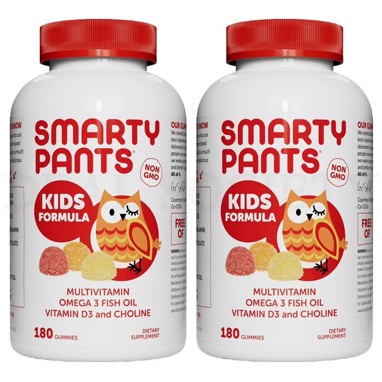 SmartyPants Kids Formula Multivitamin Gummies 180ct Each Lot of 2