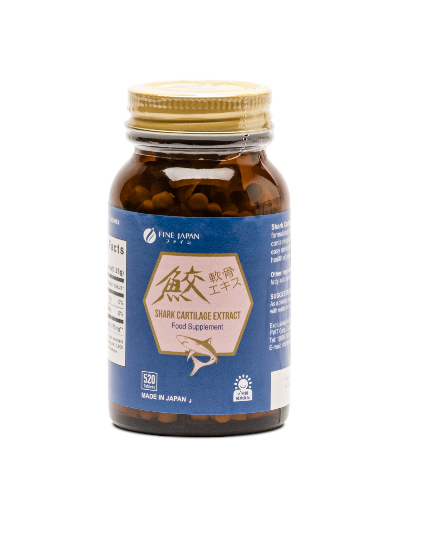 FINE JAPAN Shark Cartilage with Calcium, Protein for Joint Health [3 Boxes]