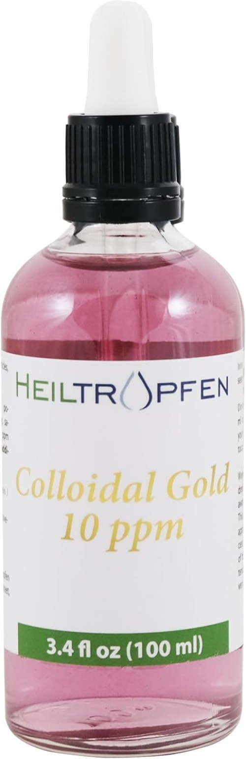 Colloidal Gold | 10 ppm | 3.4 Fl Oz – 100 ml | Third-Party Tested |
