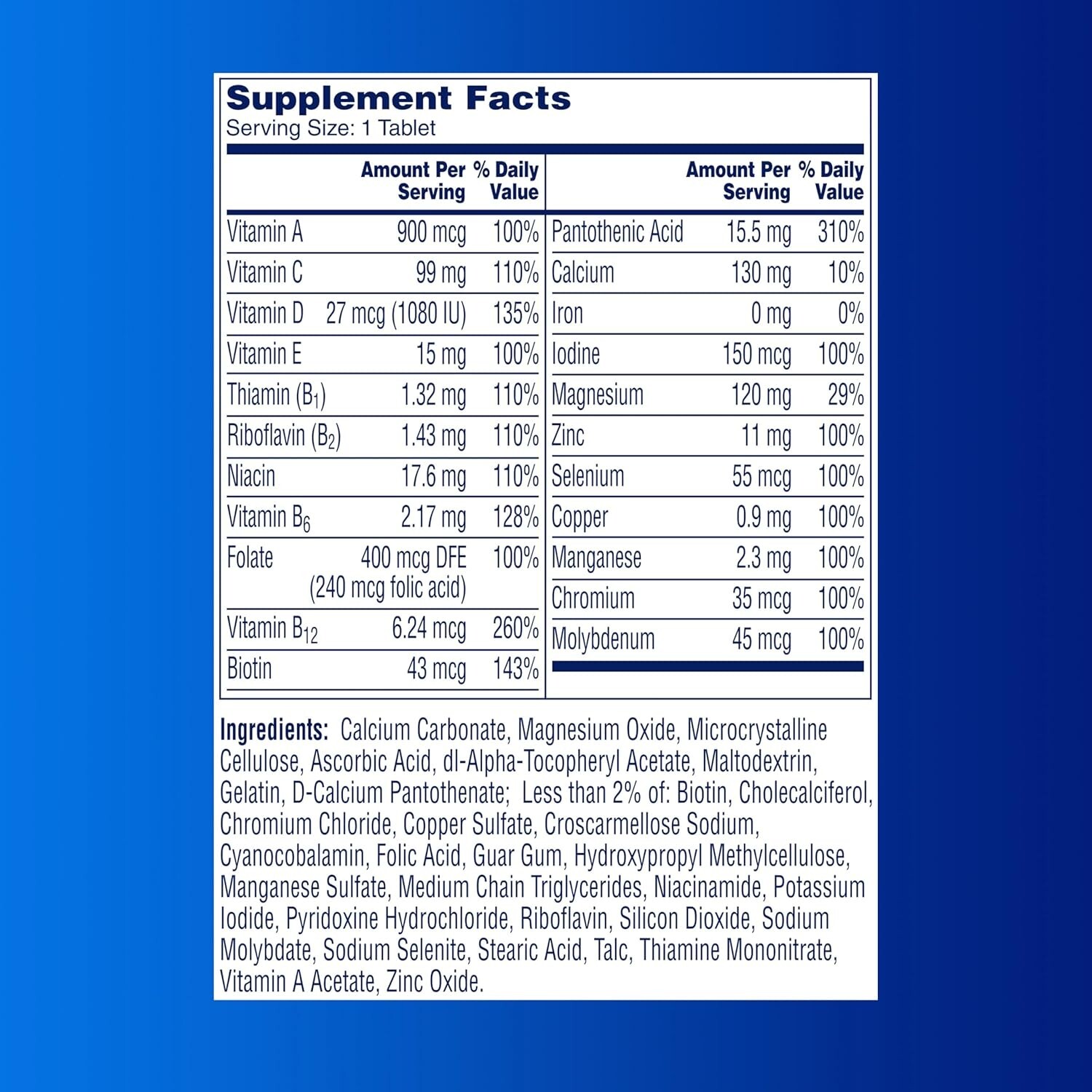 Daily Men’s Multivitamin with B-Complex – 200 Count Immune Boosting Formula