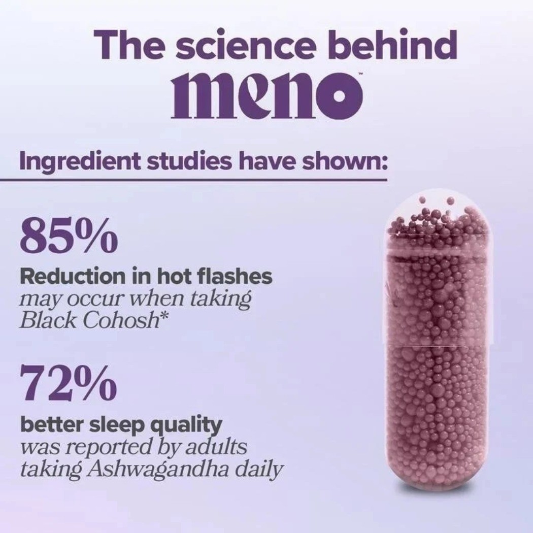 MENO Menopause Vitamins 30 Servings Menopause Support Supplement NEW