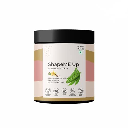 Palak Notes ShapeME Up Plant Protein, 1 Billion Probiotics Per Serving 500gm