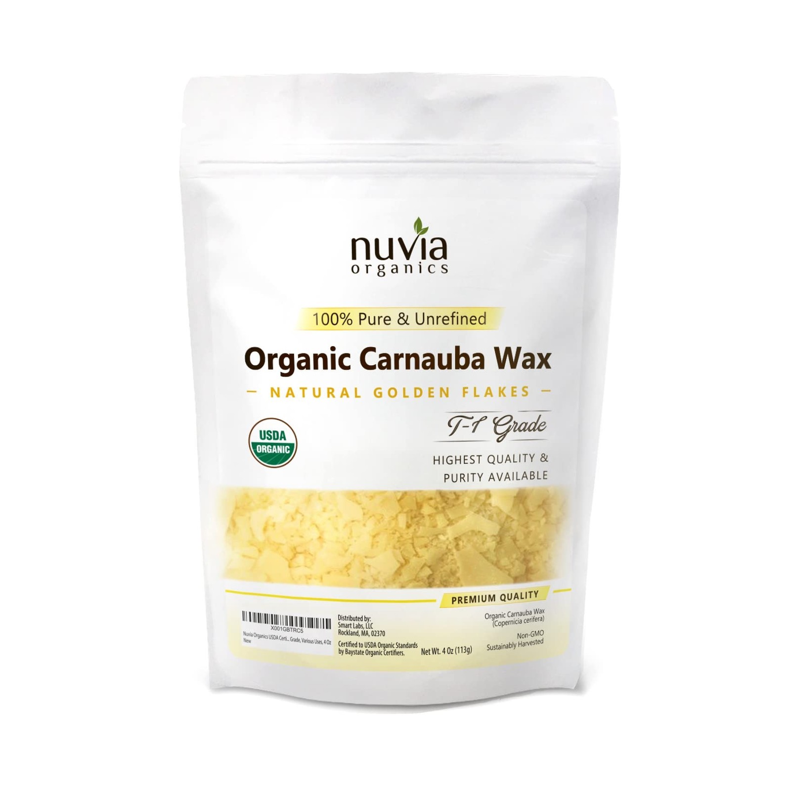Organic Carnauba Wax – USDA Certified Organic, Non-GMO, Sustainably Harvested…