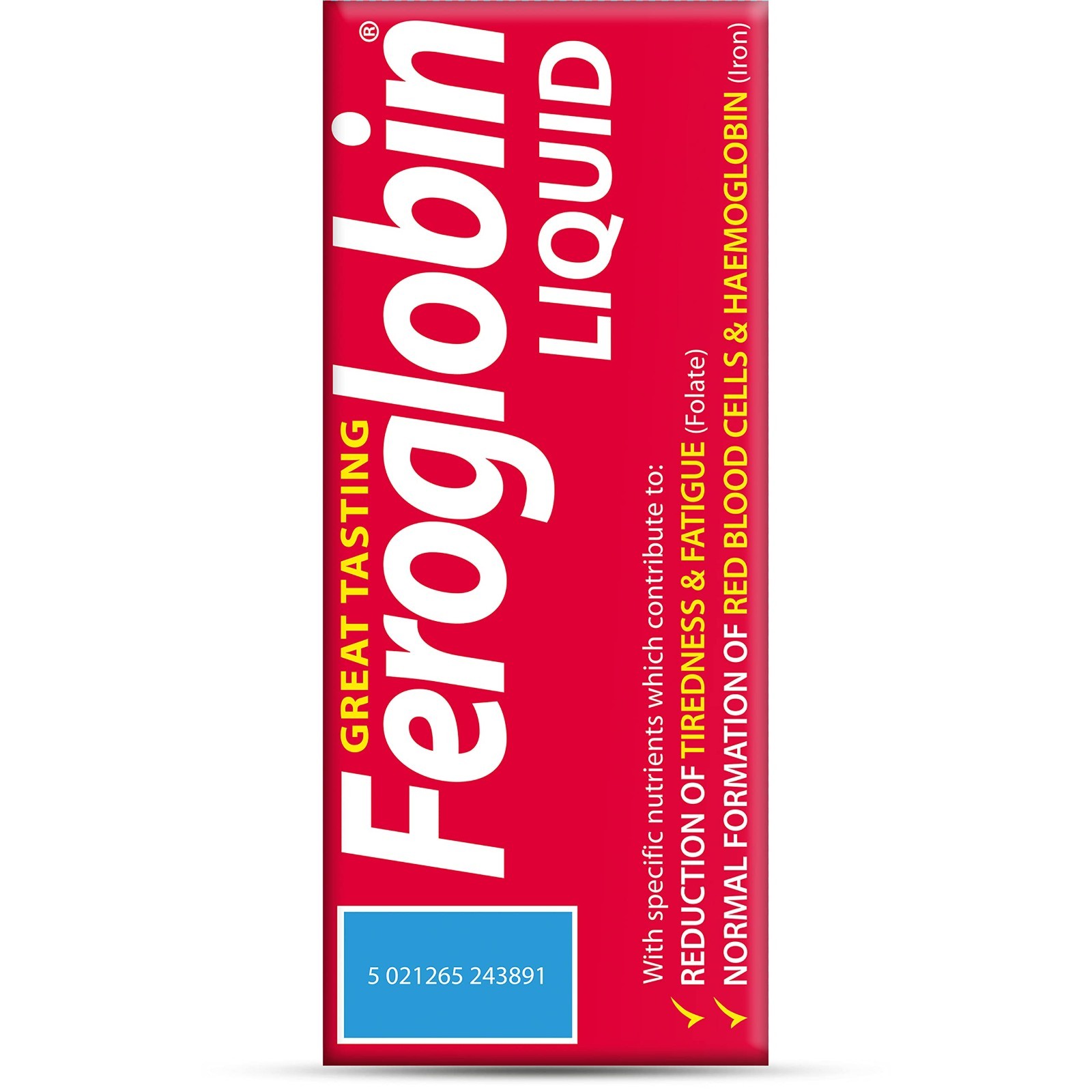Organic Feroglobin Liquid 500ml – Iron Supplement, Energy Boost, Vegan-Friendly