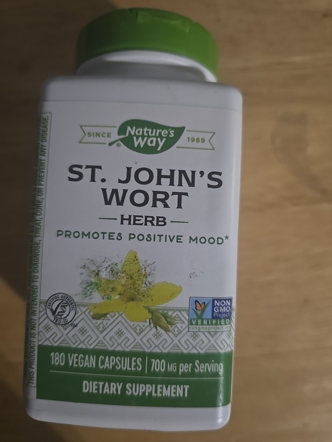 Nature’s Way St. John’s Wort 180 Vegan Caps Promotes Positive Mood Exp 3/2026