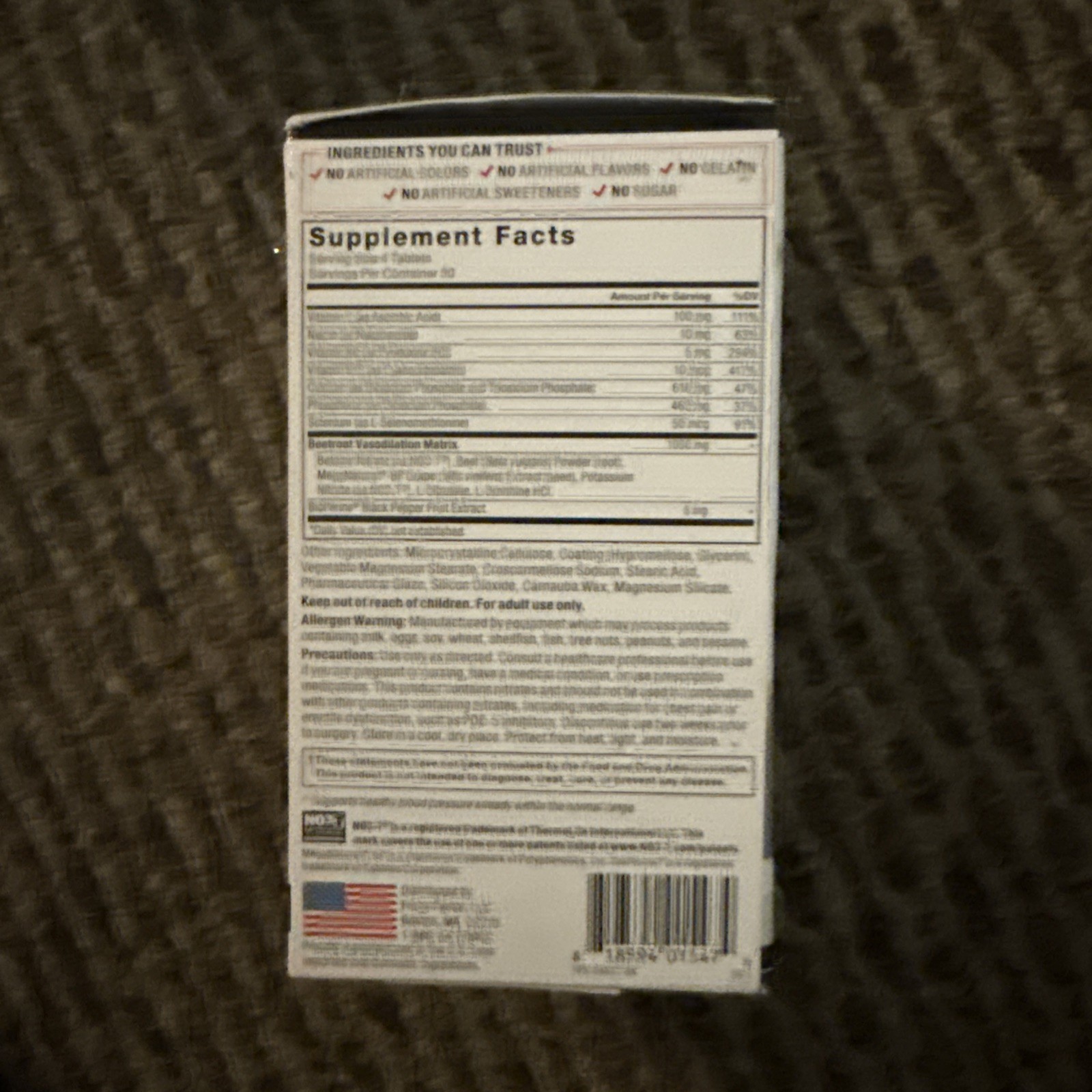 Force Factor Total Beets Blood Pressure Support Supplement with Nitrates and Gra