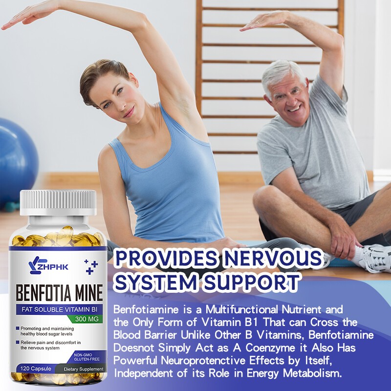 240 Benfotiamine Capsules 300mg Fat Soluble Thiamine Vit B1 NON-GMO,Gluten Free