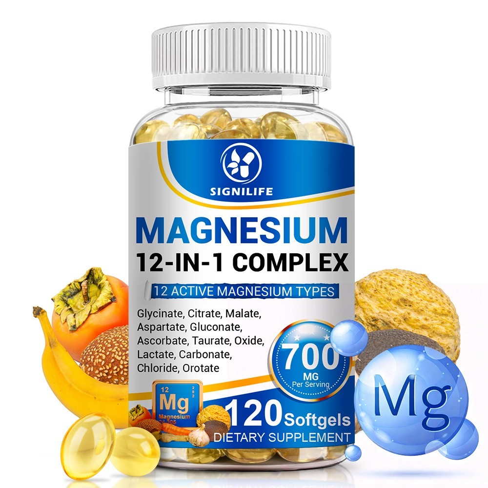 Magnesium 12 in 1 Complex 700mg – Glycinate Citrate Malate Taurate Daily Support