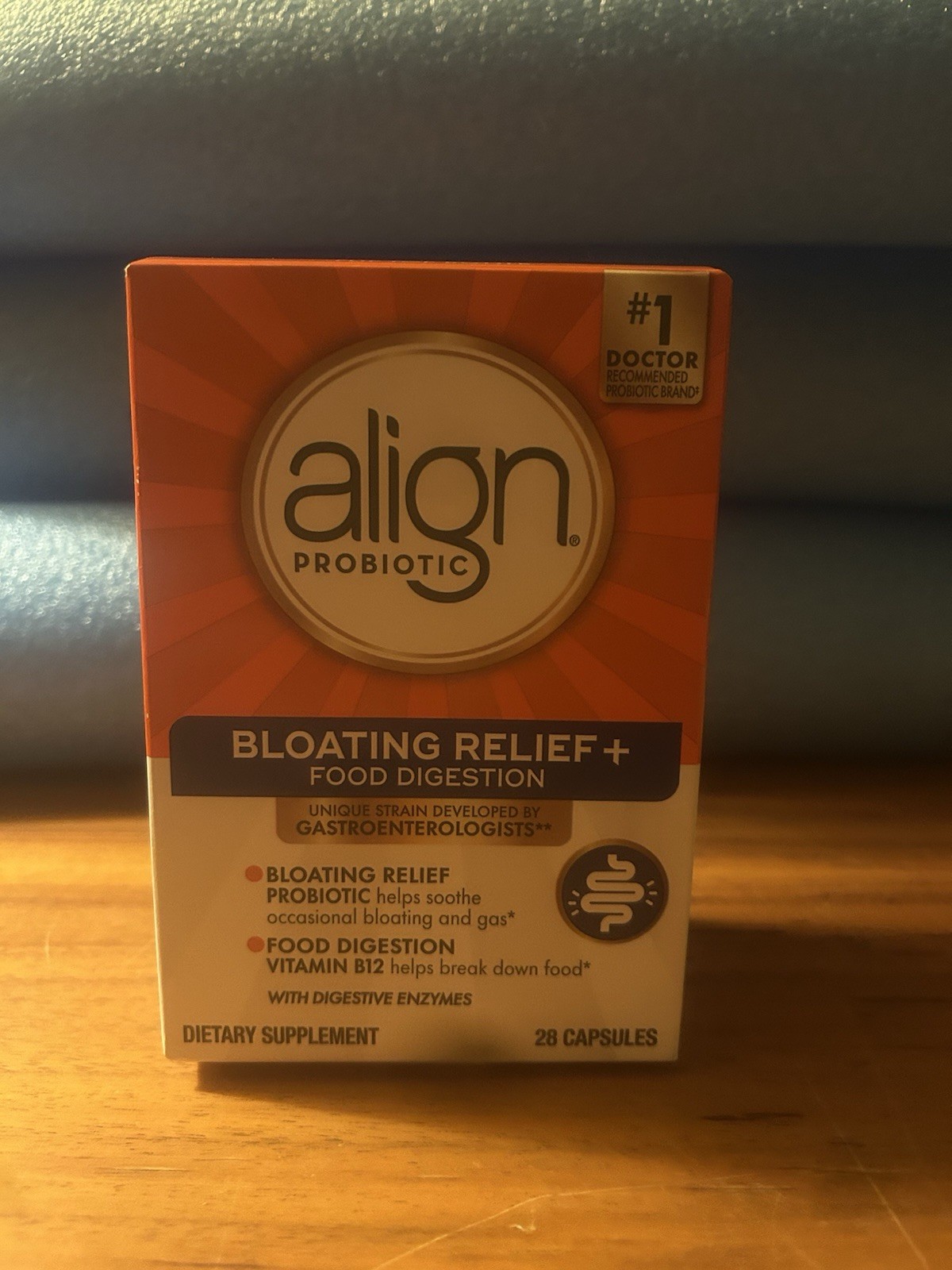 Align Probiotic Bloating and Gas Relief and Food Digestion – 28 Capsules