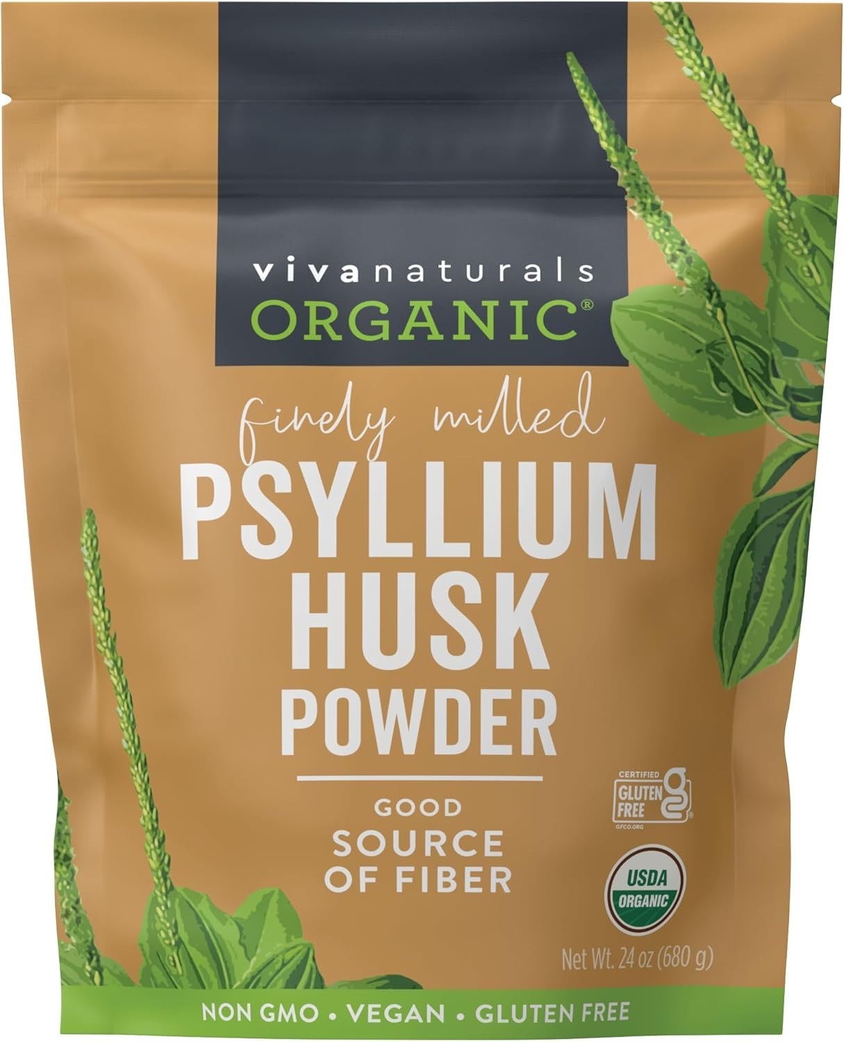 24 oz Psyllium Husk Powder – , Gluten-Free & Keto-Friendly Fiber Superfood