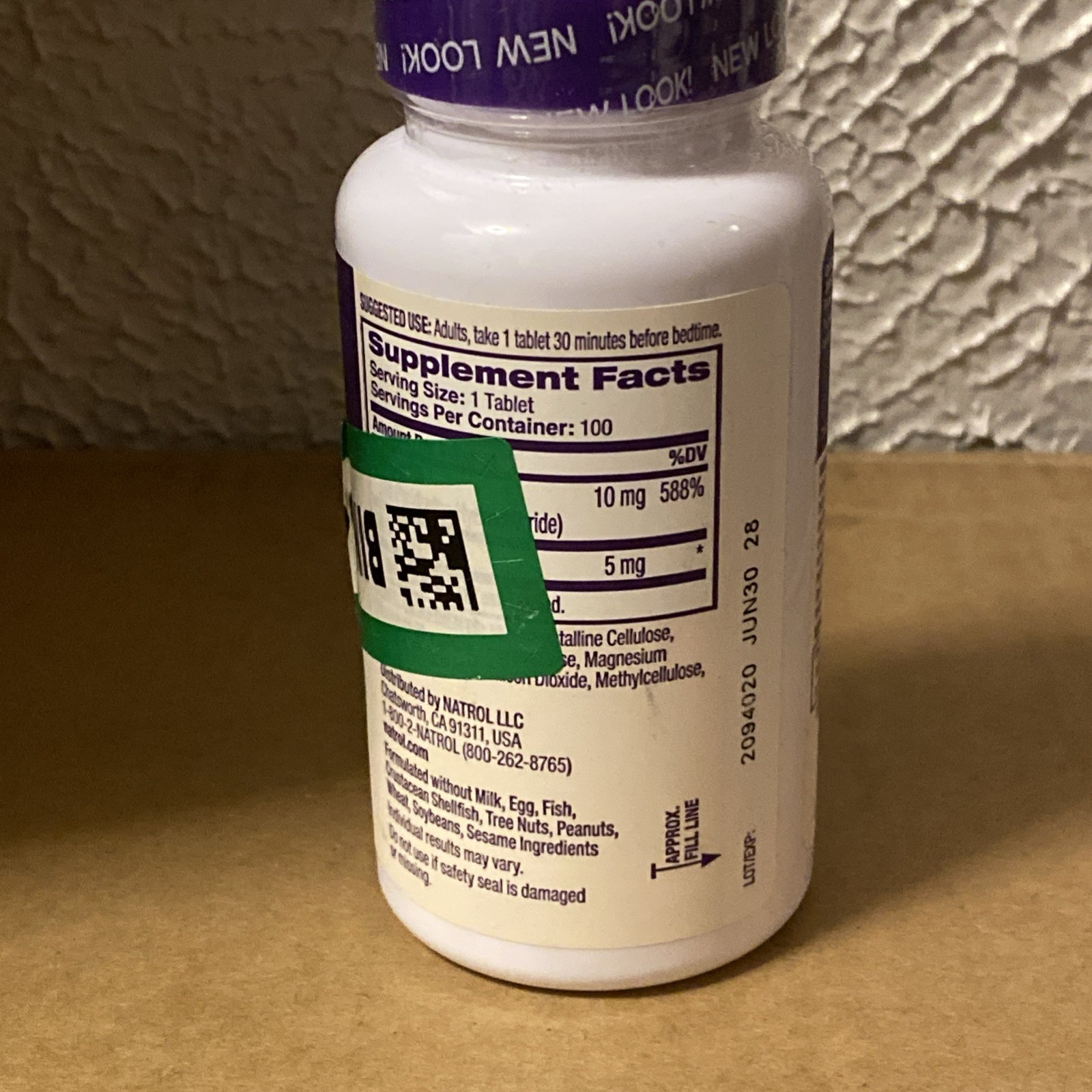 Natrol Time Release Melatonin – 5 mg – 100 tablets – Exp 06/2028