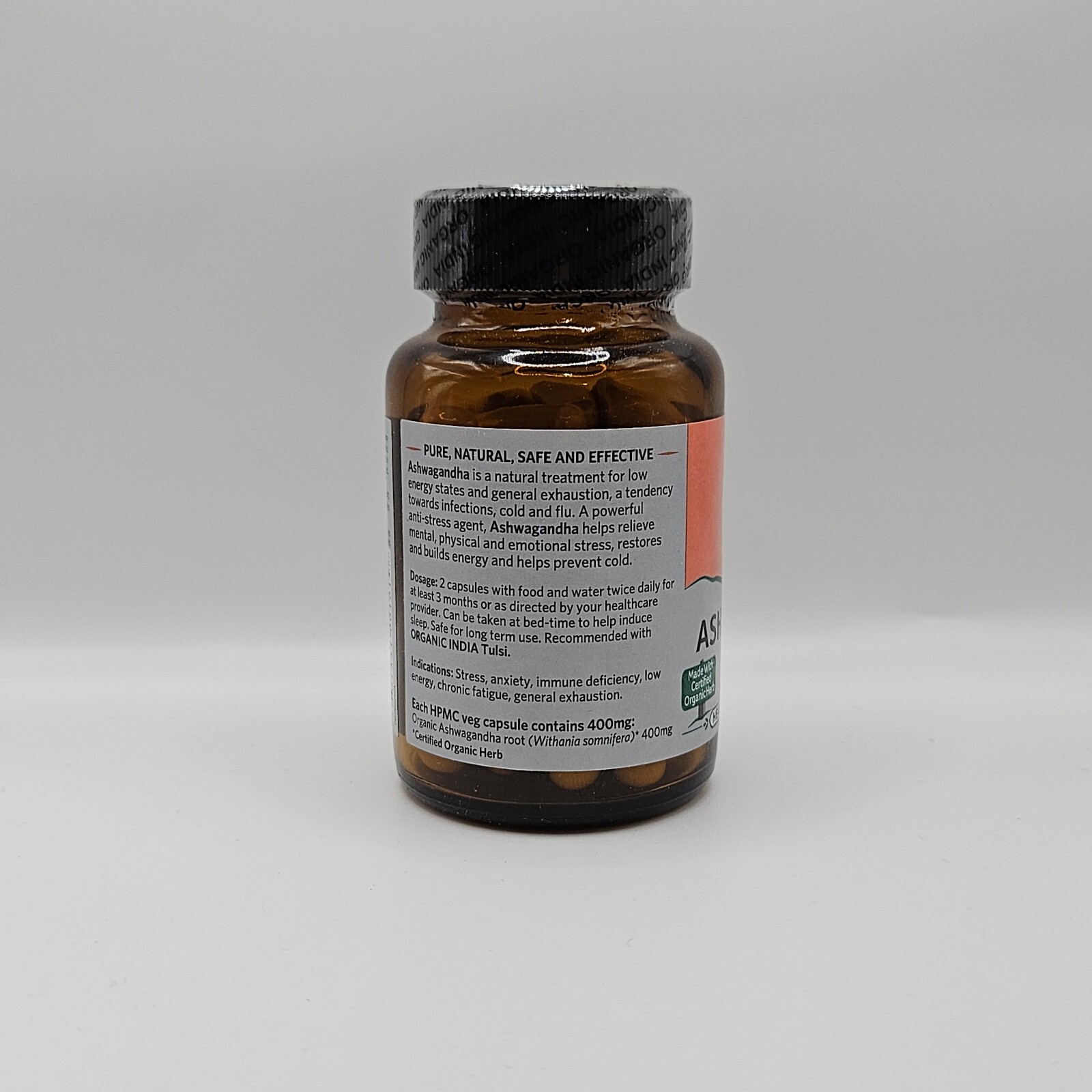 Ashvagandha Exp.6/2026 5 BOX 300 Capsules Organic India OFFICIAL Immunity Care