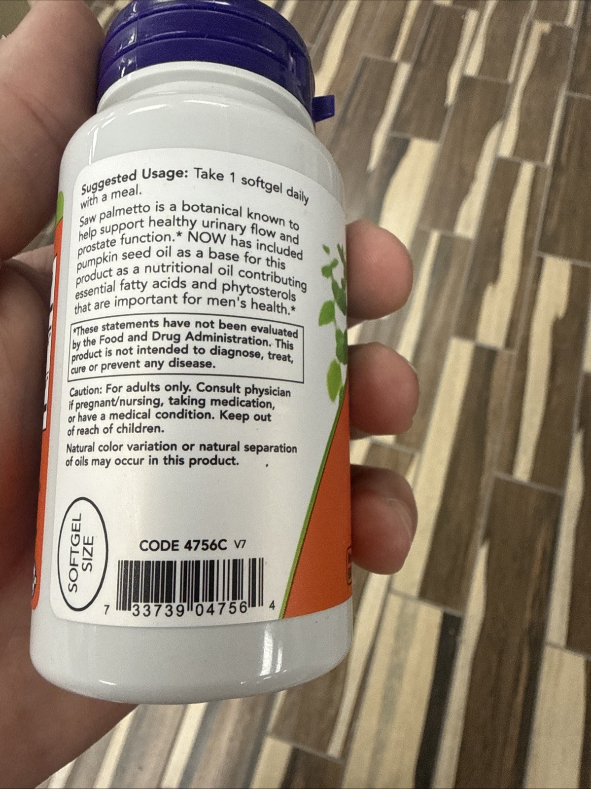 NOW Saw Palmetto Extract (320mg) 90 Veggie Softgels Best By 02/2026