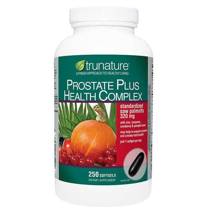 trunature Prostate Plus Health Complex, 250 Softgels Saw Palmetto with Zinc