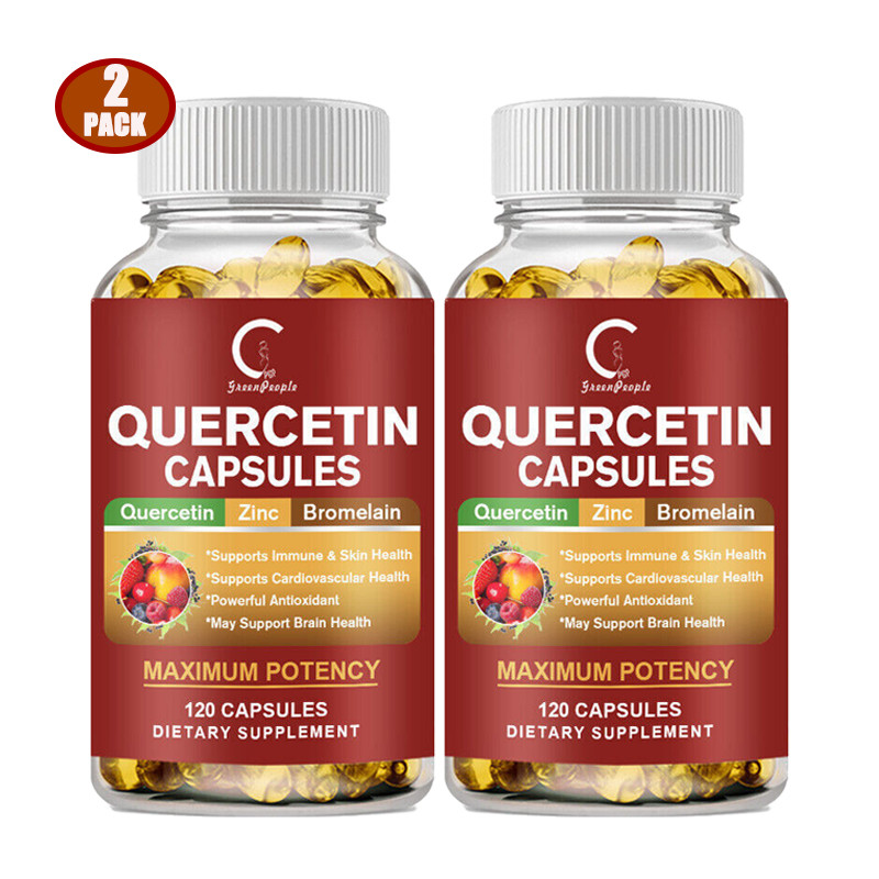 Quercetin 1000mg With Bromelain – Natural Immune supplement, 240 Capsules