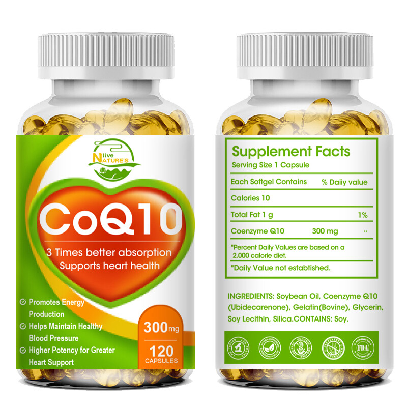 COQ 10 Coenzyme Q-10 300mg Heart Health Support, Increase Energy & Stamina 120PC