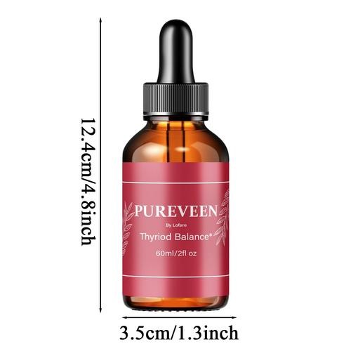 1-3 Pack Pureveen Drops Thyroid Balance Support Dietary Supplement Liquid 60ML`