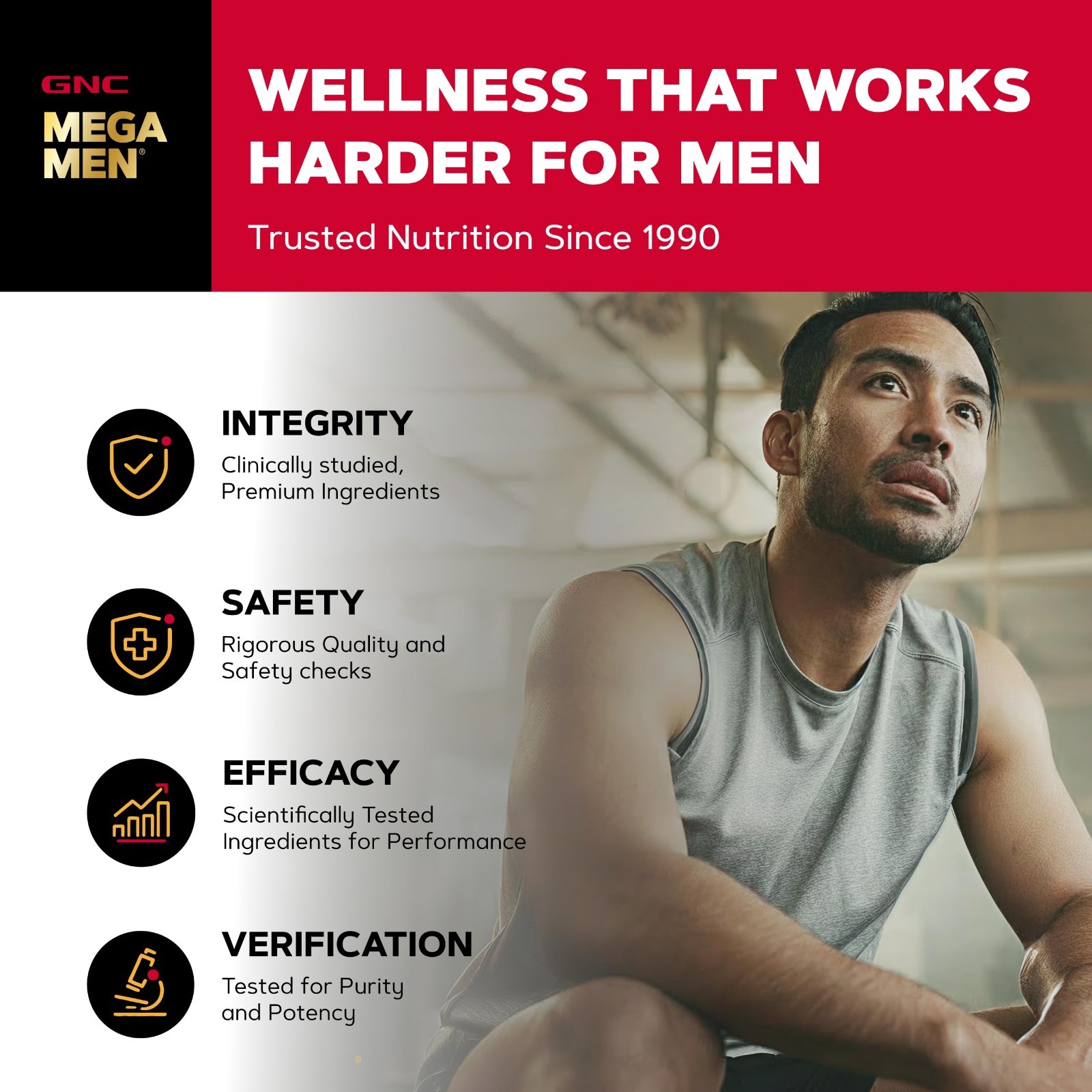 Daily Multivitamin for Men 50+, 60 Count – Supports Energy, Immunity & Health