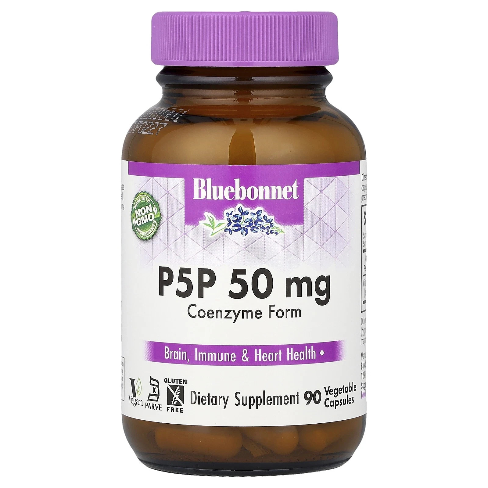 Bluebonnet P5P 50mg, Coenzyme form 90 Capsules, Non-GMO