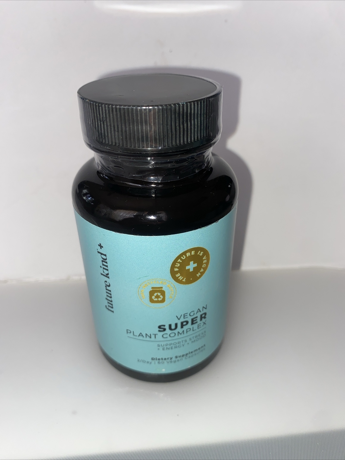 Future Kind Vegan Super Plant 60 Capsules Stress Mood Energy Support 01/2025