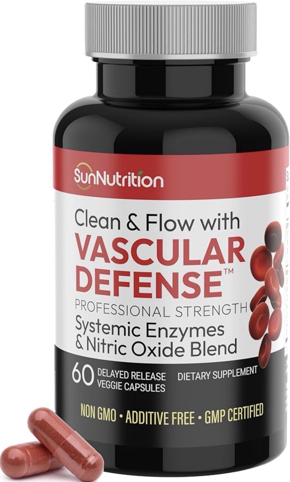 Nattokinase Supplement Nitric Oxide Capsules Beet Root Extract High Potency L…