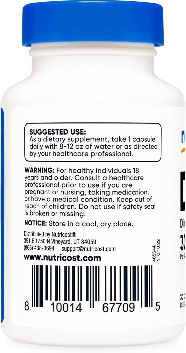 Nutricost DIM Diindolylmethane 300MG, 30 Capsules – Exp 02/28+